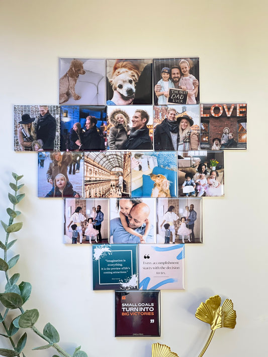 18 pack custom photo magnets Canada for fridge display