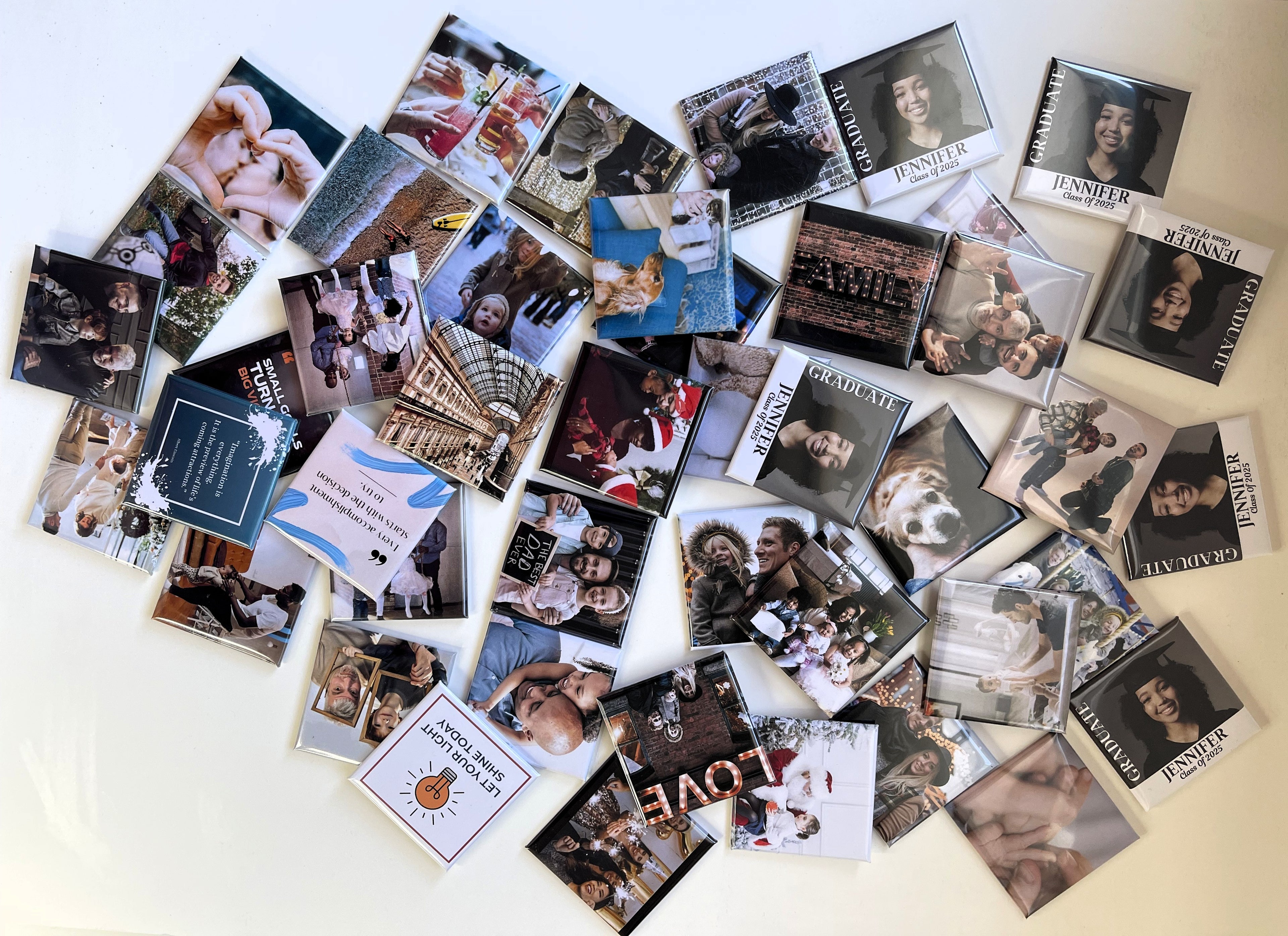 Bulk custom photo magnets Canada for party favour school events